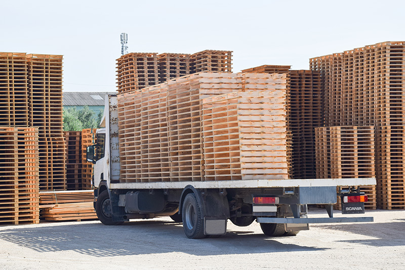 Pallet Stack On Truck Pallet Stack Background - Texas Pallets LLC