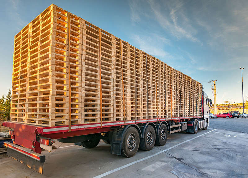 Pallet Stacks On Truck - Texas Pallets LLC